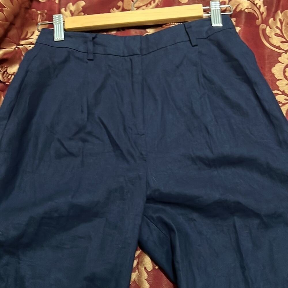 Open Edit Navy Blue Linen Blend Pants NWOT Size XS - Picture 14 of 16